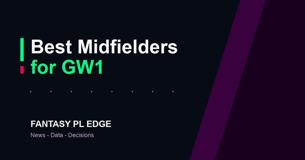 Fantasy PL Edge — Best FPL midfielders for GW1: the engine room of your draft